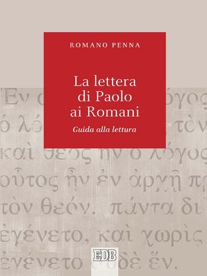 cover image of La lettera di Paolo ai Romani